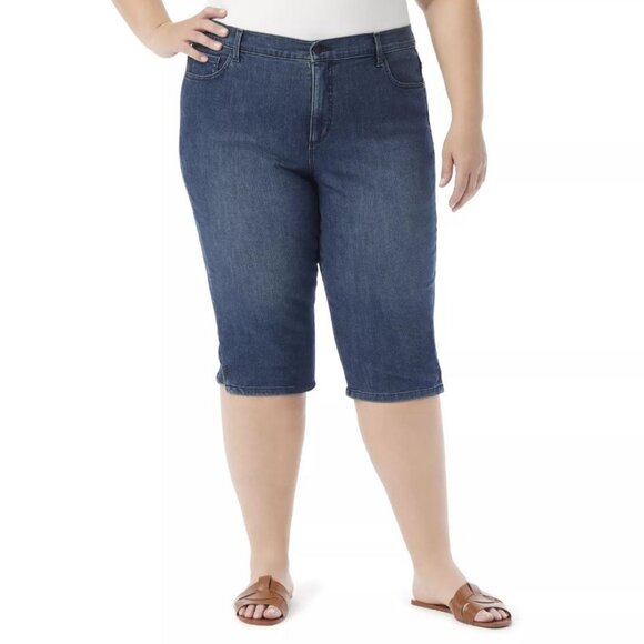 Plus Size Gloria Vanderbilt Amanda Skimmer Pants Color: Rome Size: 16 W - Picture 1 of 4